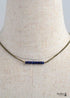 Boho Necklace, Choker Necklace, Blue Jasper, Lapis and Lazuli Coin